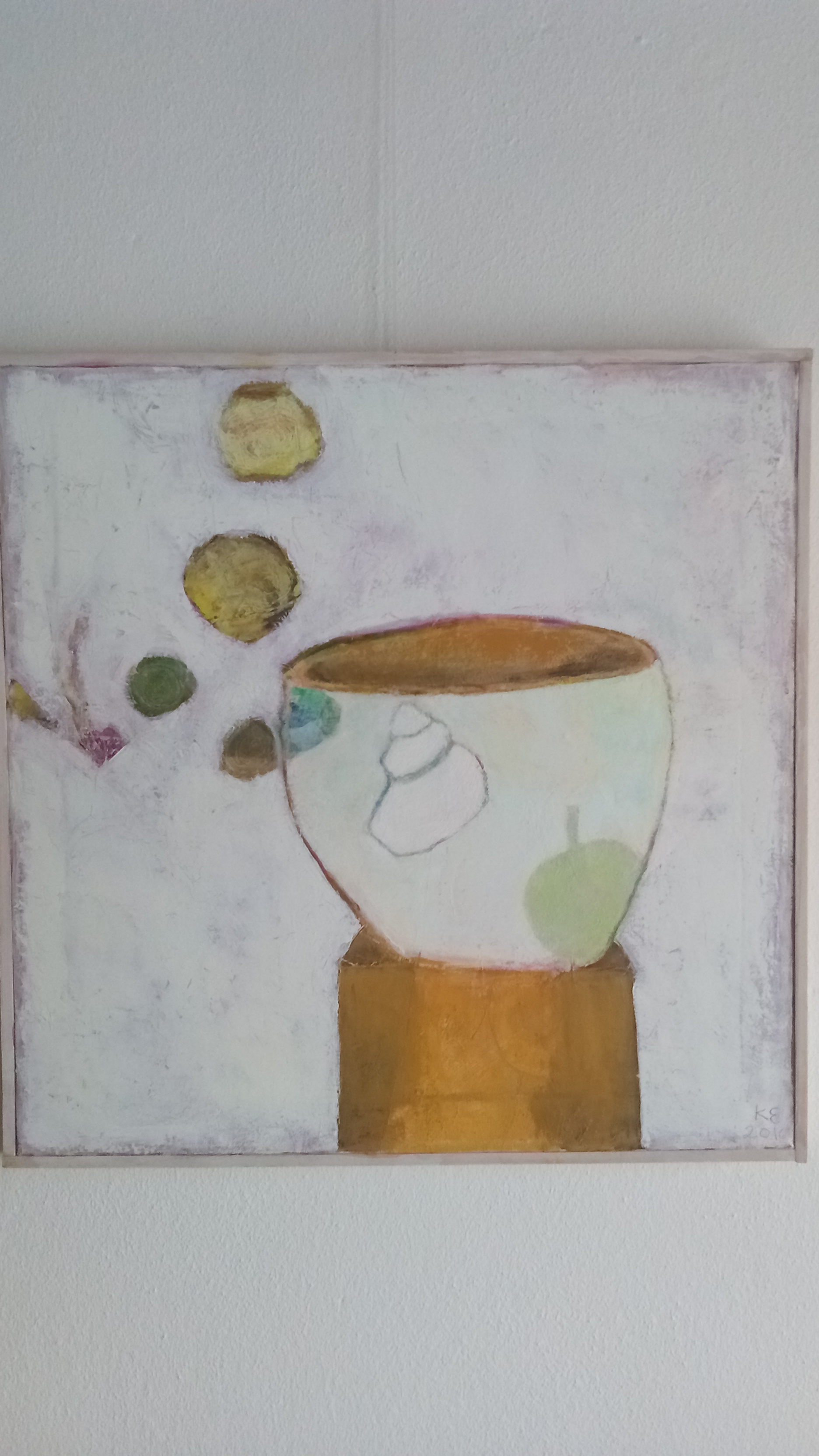 Krukke51x51cm, værk af Karen Ehlig Jensen