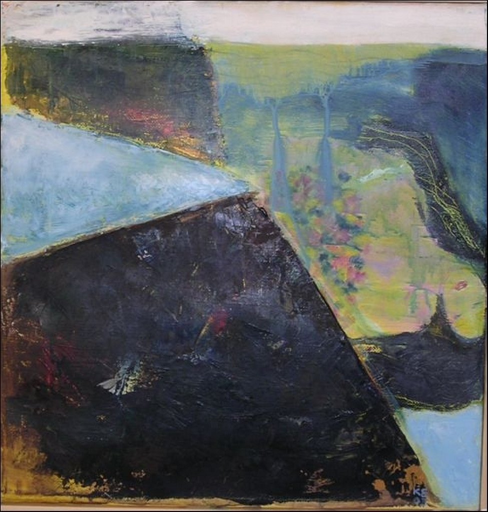Længsel 37x37cm, værk af Karen Ehlig Jensen