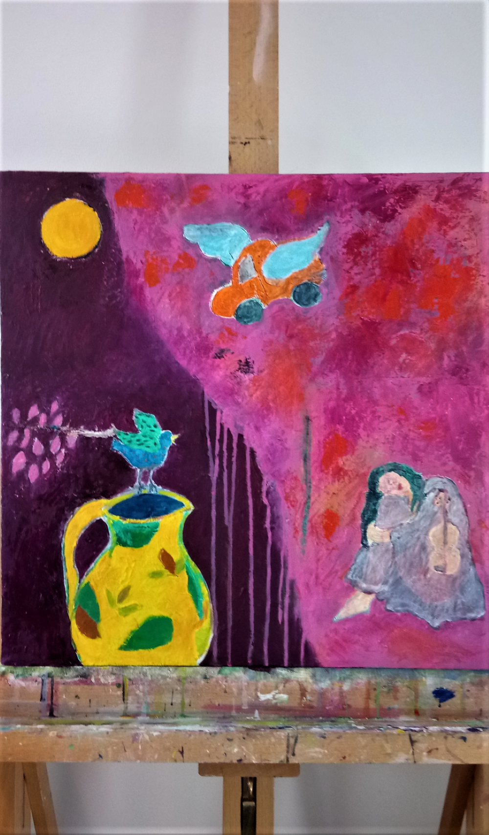 Ting i livet2020 50x50cm, værk af Karen Ehlig Jensen